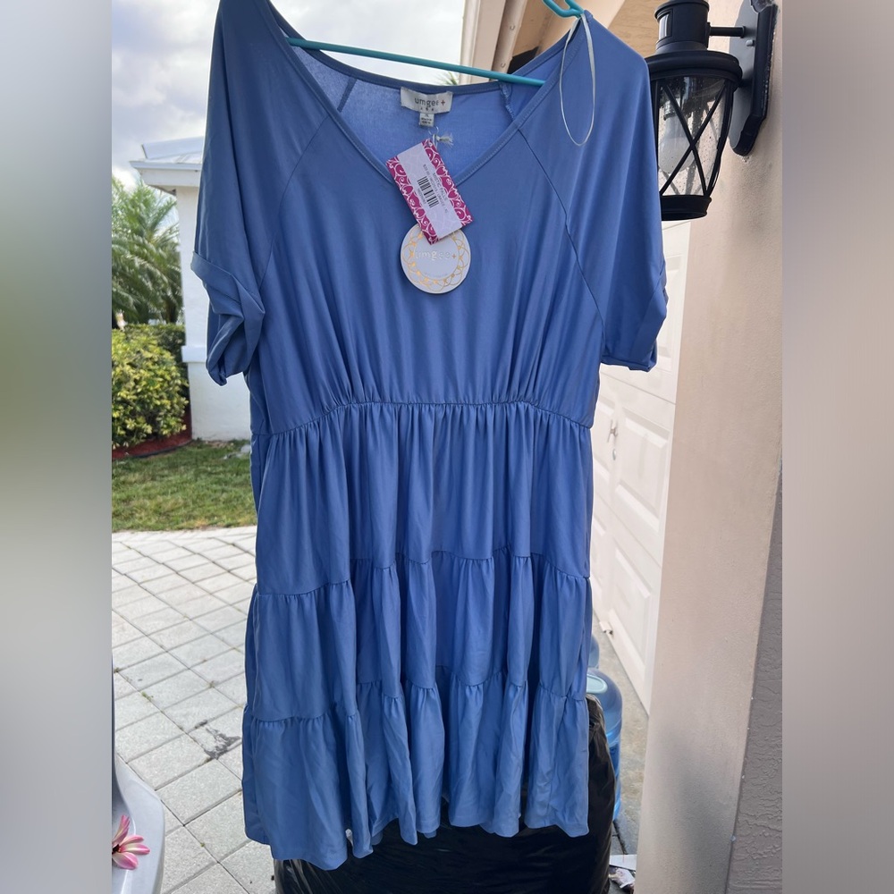 Umgee Boutique Dress blue  NWT size XL